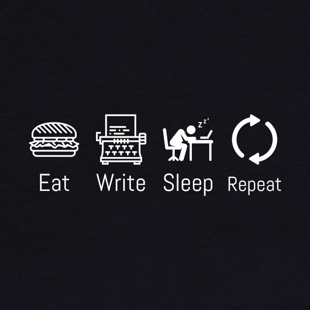 Eat Write Sleep Repeat by Scipio